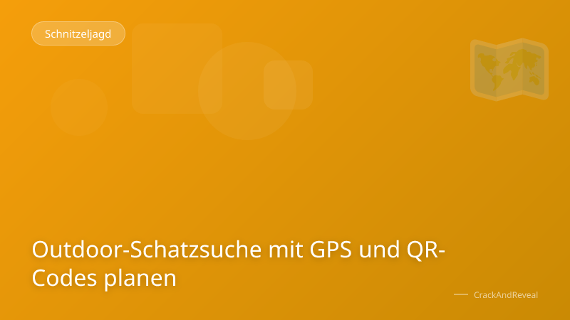 Outdoor-Schatzsuche mit GPS und QR-Codes planen