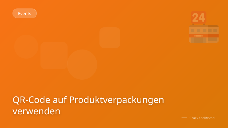 QR-Code auf Produktverpackungen verwenden
