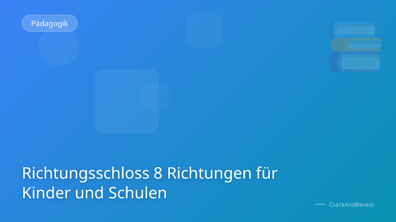 Richtungsschloss 8 Richtungen für Kinder und Schulen