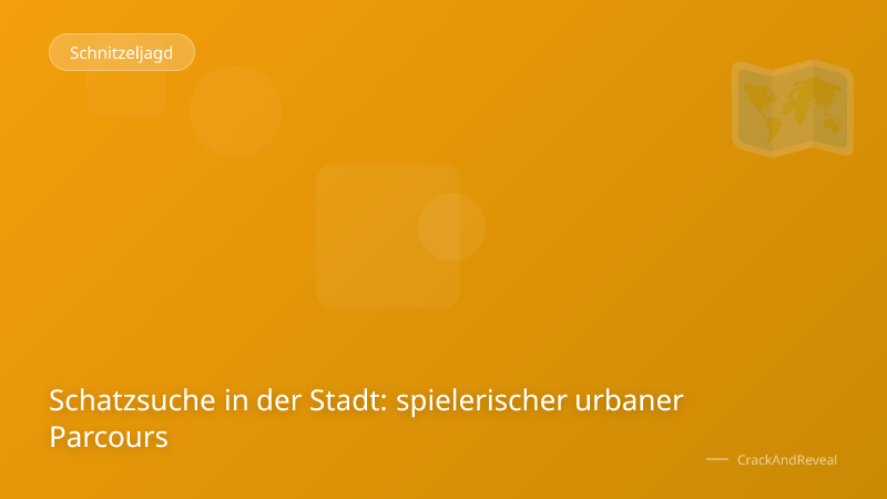 Schatzsuche in der Stadt: spielerischer urbaner Parcours