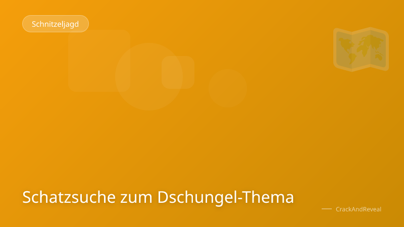 Schatzsuche zum Dschungel-Thema