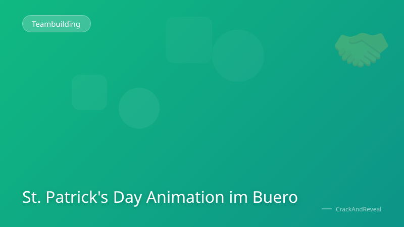 St. Patrick's Day Animation im Buero
