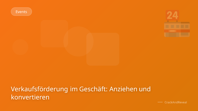 Verkaufsförderung im Geschäft: Anziehen und konvertieren