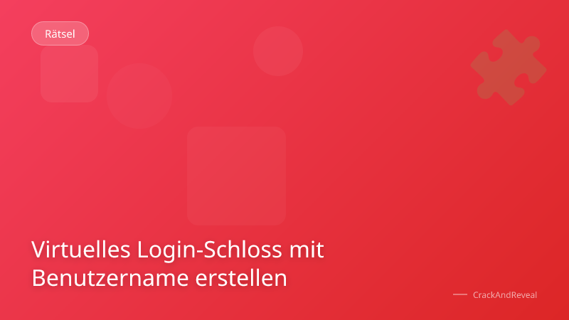 Virtuelles Login-Schloss mit Benutzername erstellen