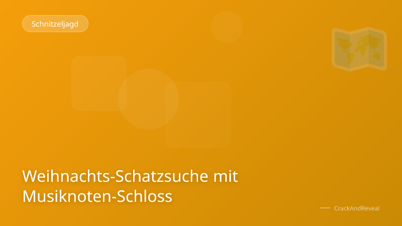 Weihnachts-Schatzsuche mit Musiknoten-Schloss