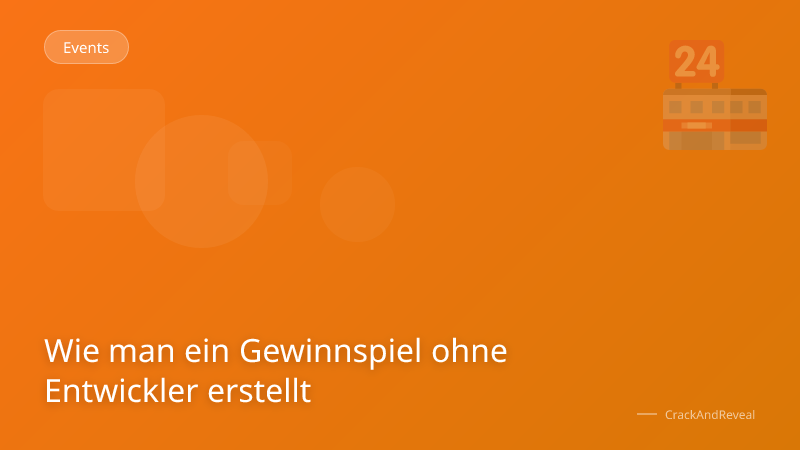 Wie man ein Gewinnspiel ohne Entwickler erstellt