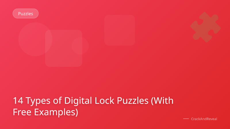 14 Types of Digital Lock Puzzles (With Free Examples)