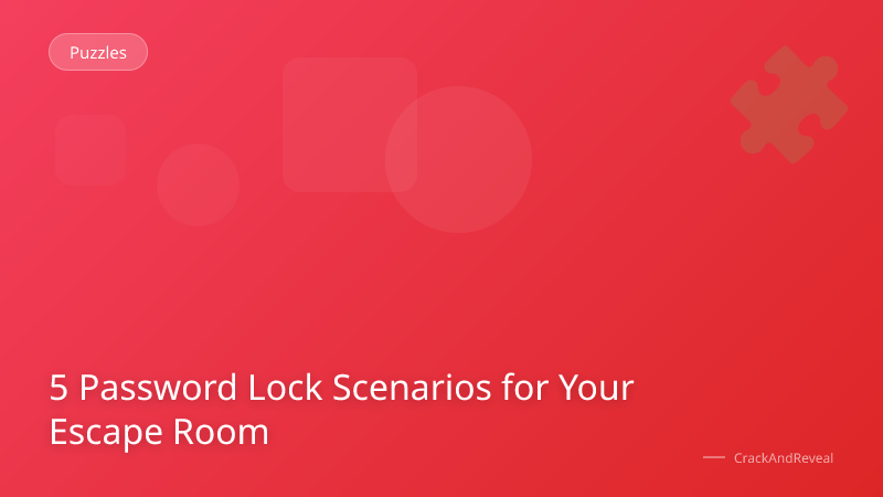 5 Password Lock Scenarios for Your Escape Room