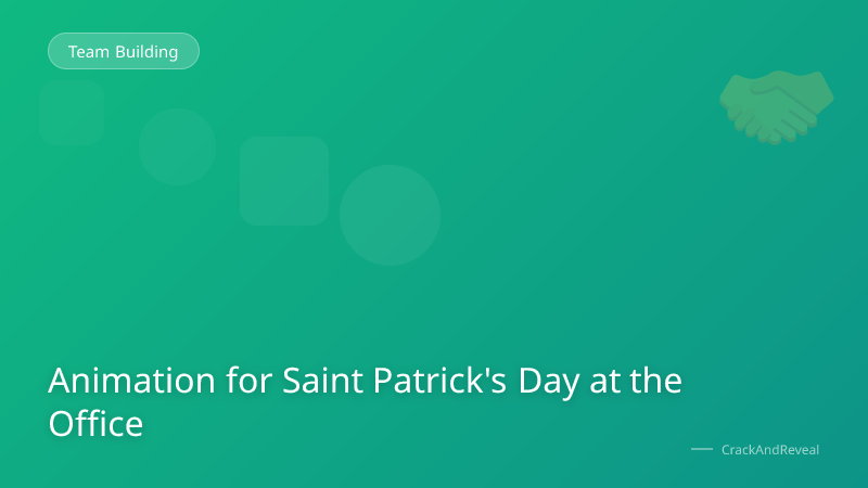 Animation for Saint Patrick's Day at the Office