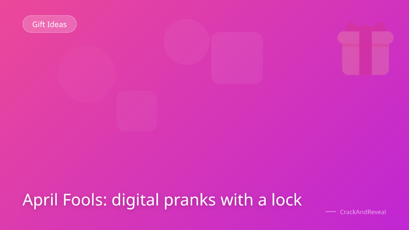 April Fools: digital pranks with a lock