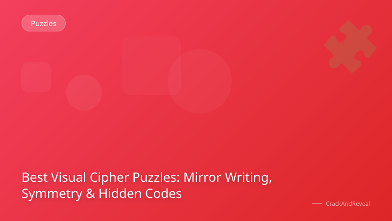 Best Visual Cipher Puzzles: Mirror Writing, Symmetry & Hidden Codes