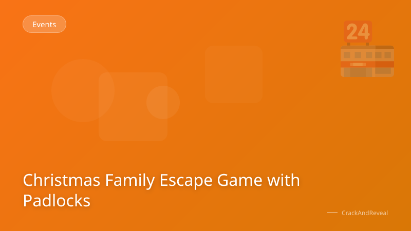 Christmas Family Escape Game with Padlocks
