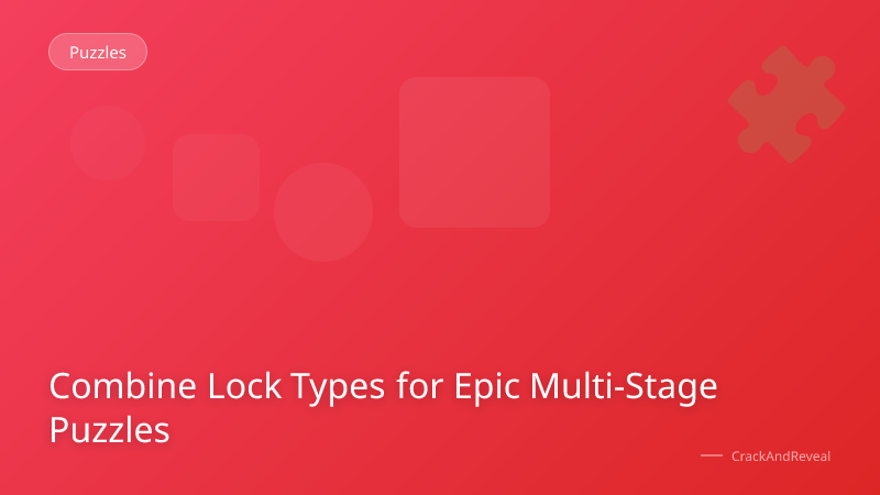 Combine Lock Types for Epic Multi-Stage Puzzles