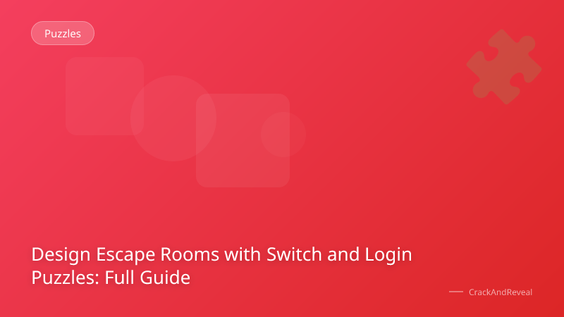 Design Escape Rooms with Switch and Login Puzzles: Full Guide