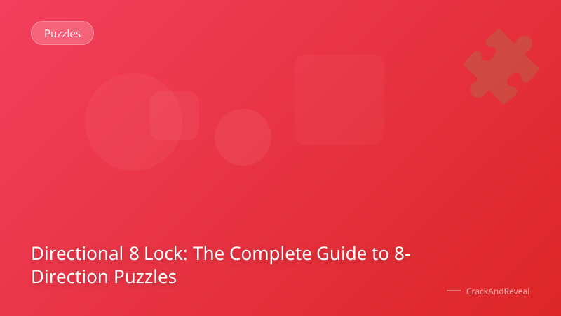 Directional 8 Lock: The Complete Guide to 8-Direction Puzzles