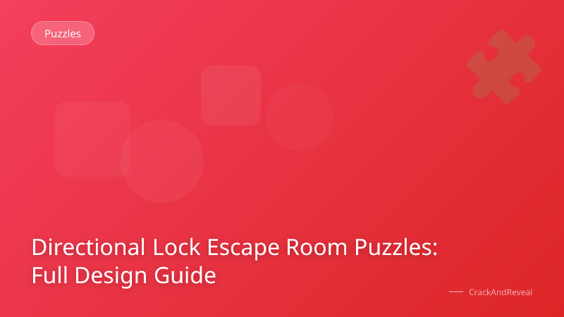 Directional Lock Escape Room Puzzles: Full Design Guide