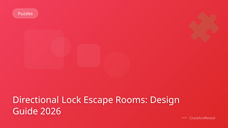 Directional Lock Escape Rooms: Design Guide 2026