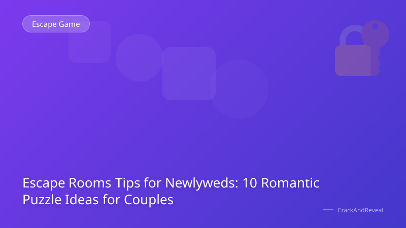 Escape Rooms Tips for Newlyweds: 10 Romantic Puzzle Ideas for Couples