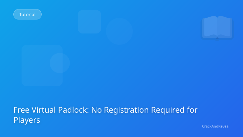 Free Virtual Padlock: No Registration Required for Players