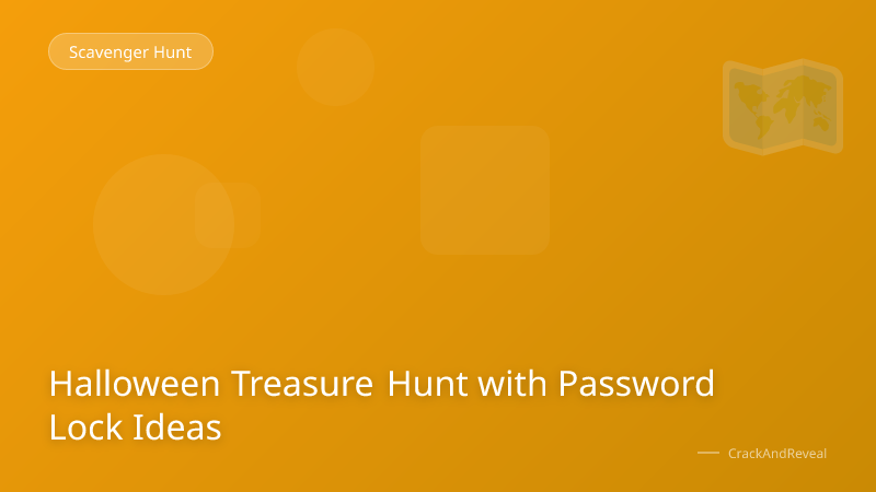 Halloween Treasure Hunt with Password Lock Ideas