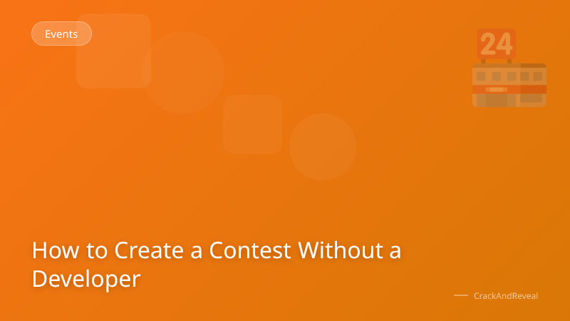 How to Create a Contest Without a Developer