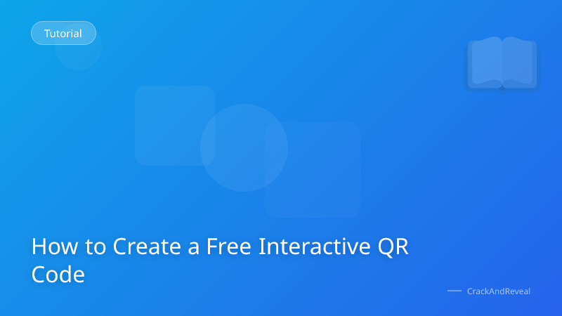 How to Create a Free Interactive QR Code