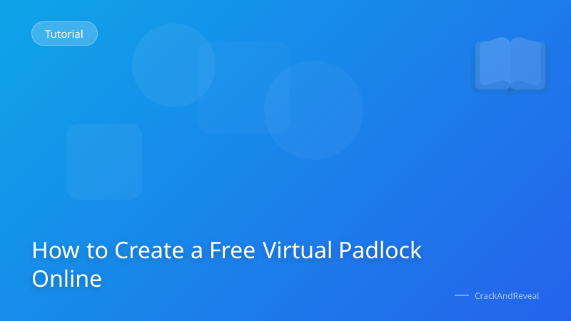How to Create a Free Virtual Padlock Online