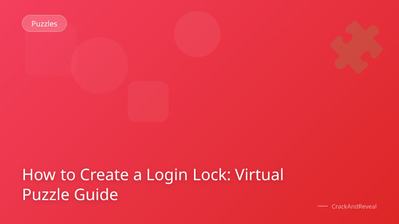 How to Create a Login Lock: Virtual Puzzle Guide