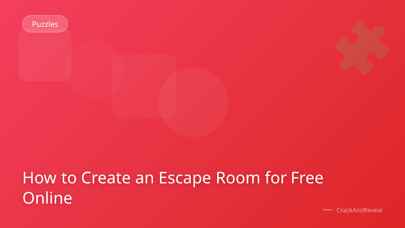 How to Create an Escape Room for Free Online
