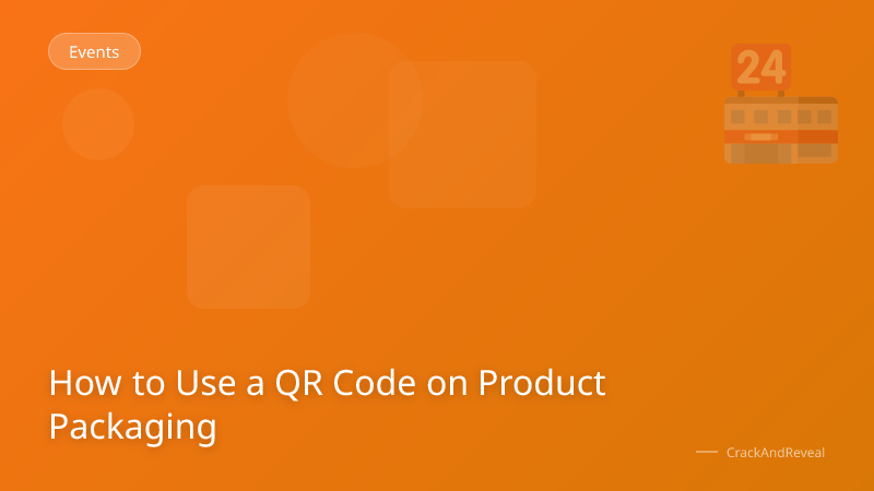 How to Use a QR Code on Product Packaging