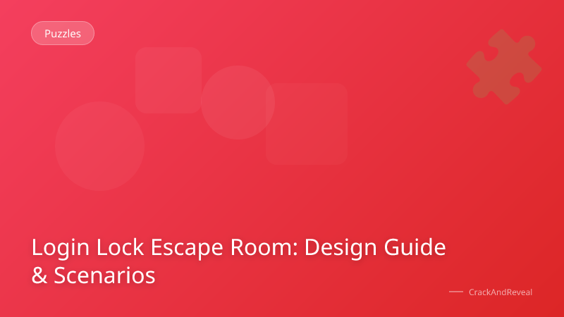 Login Lock Escape Room: Design Guide & Scenarios