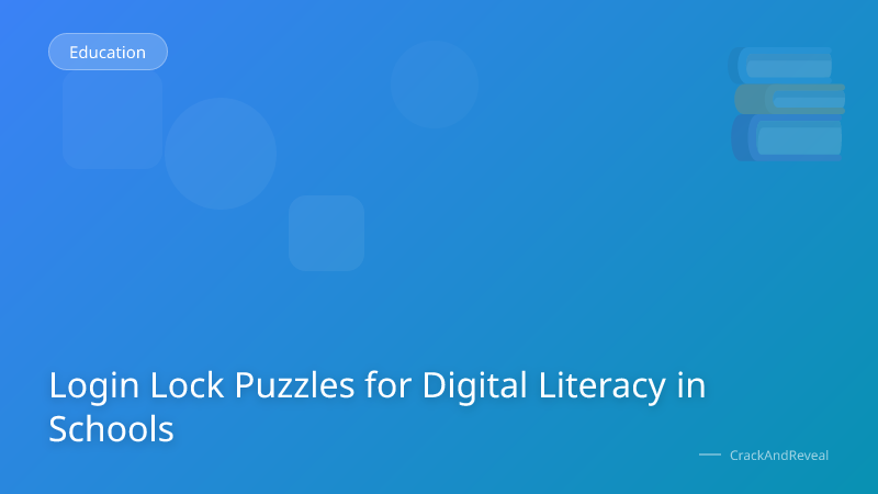 Login Lock Puzzles for Digital Literacy in Schools
