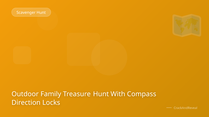 Outdoor Family Treasure Hunt With Compass Direction Locks