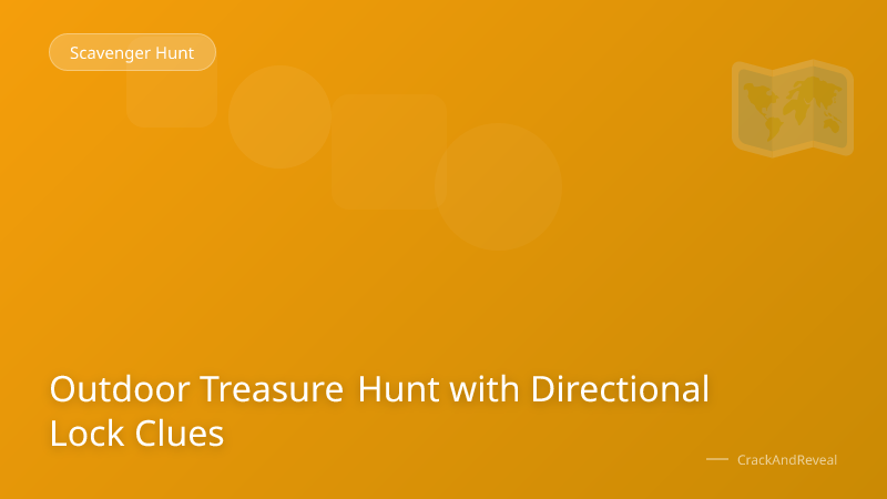 Outdoor Treasure Hunt with Directional Lock Clues