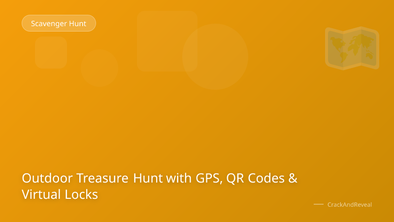 Outdoor Treasure Hunt with GPS, QR Codes & Virtual Locks