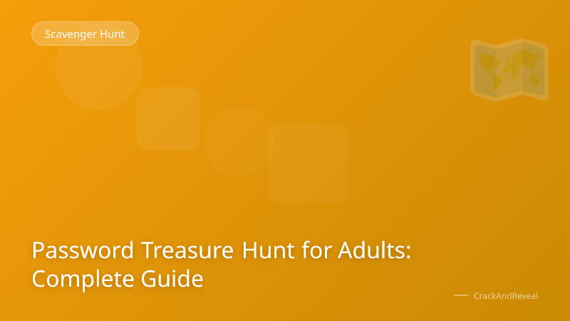 Password Treasure Hunt for Adults: Complete Guide