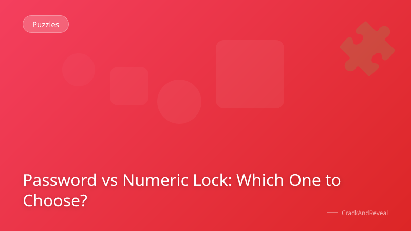 Password vs Numeric Lock: Which One to Choose?