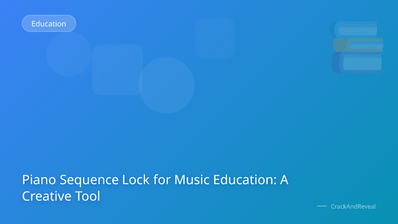 Piano Sequence Lock for Music Education: A Creative Tool