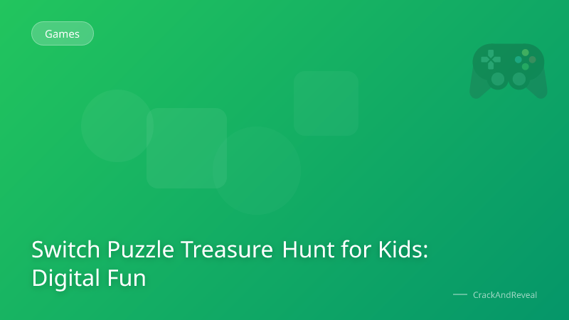 Switch Puzzle Treasure Hunt for Kids: Digital Fun