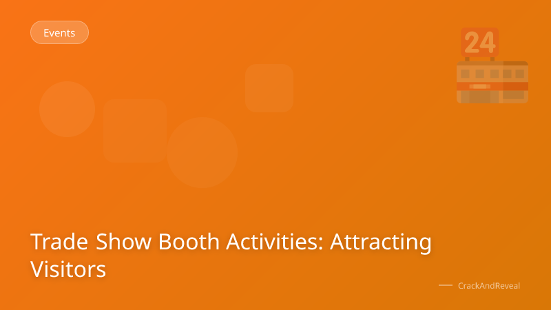 Trade Show Booth Activities: Attracting Visitors