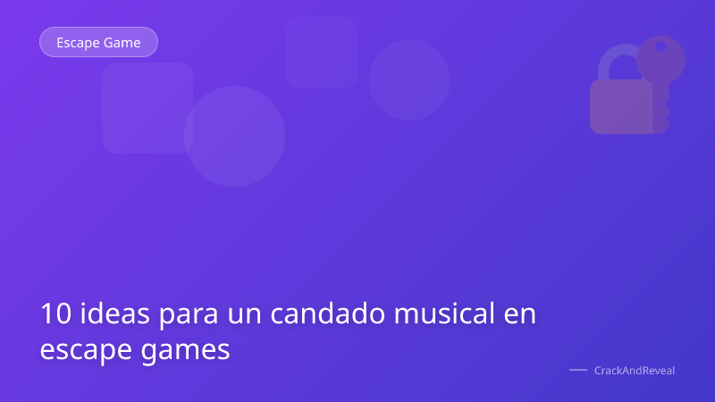 10 ideas para un candado musical en escape games