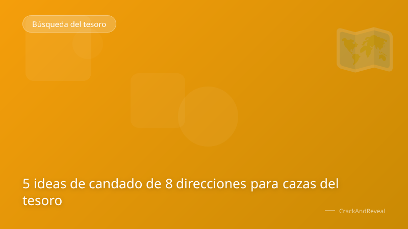 5 ideas de candado de 8 direcciones para cazas del tesoro