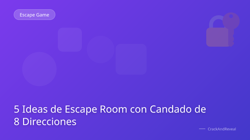 5 Ideas de Escape Room con Candado de 8 Direcciones