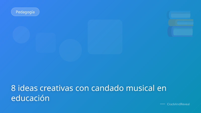 8 ideas creativas con candado musical en educación