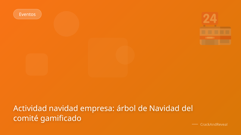 Actividad navidad empresa: árbol de Navidad del comité gamificado