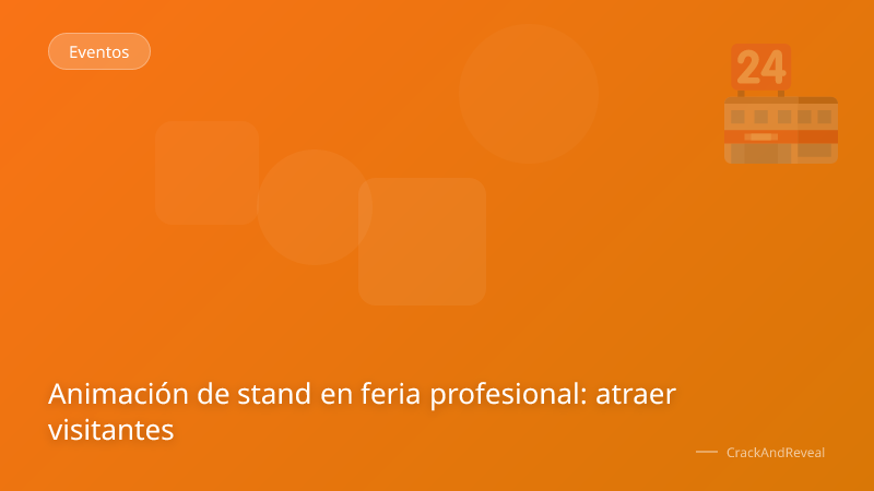 Animación de stand en feria profesional: atraer visitantes