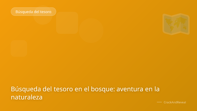 Búsqueda del tesoro en el bosque: aventura en la naturaleza