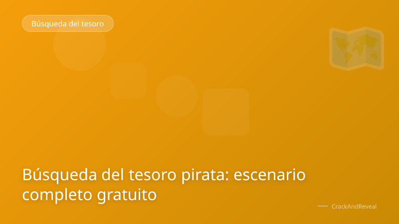 Búsqueda del tesoro pirata: escenario completo gratuito