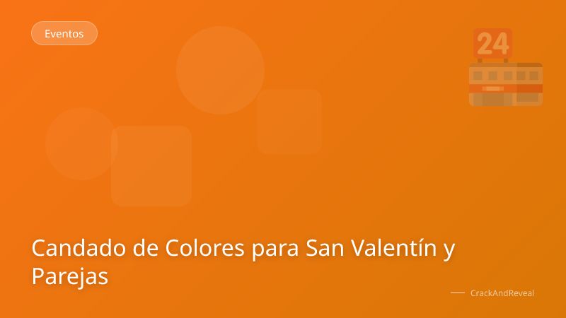 Candado de Colores para San Valentín y Parejas