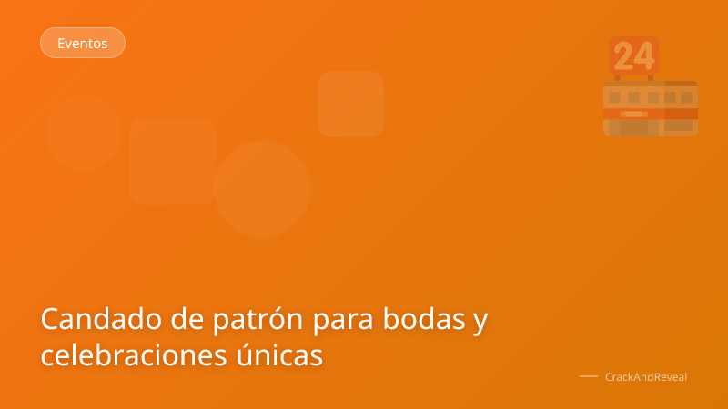 Candado de patrón para bodas y celebraciones únicas
